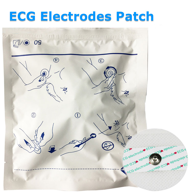 Ecg Patch Monitor - 50 шт. одноразовый монитор ЭКГ электроды
