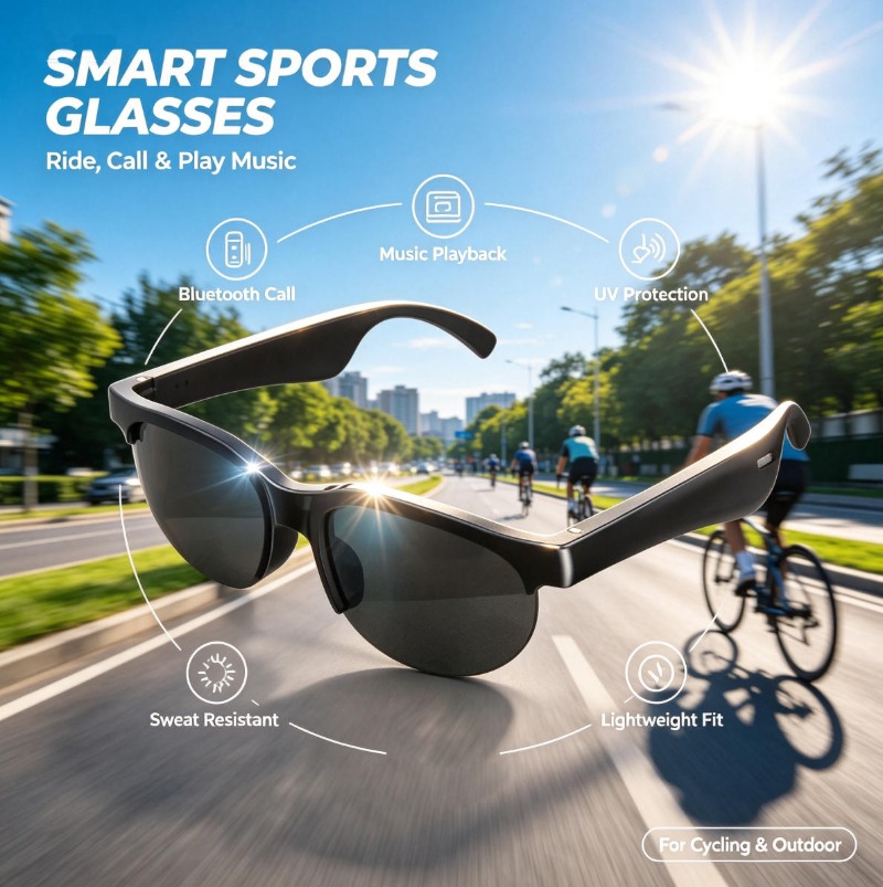 Умные аудио-очки с Bluetooth-з – обзор и цена Smart Glasses Lens